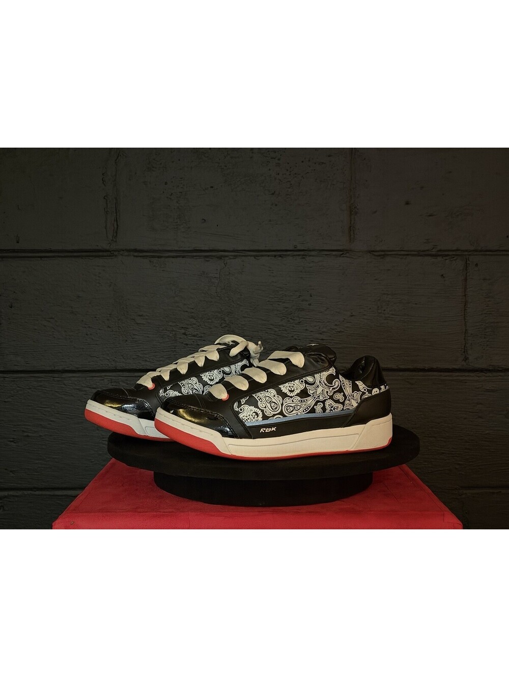 Reebok RBK Tegus DOD 9.5 Black Paisley Deadstock OG Box Museum Grade